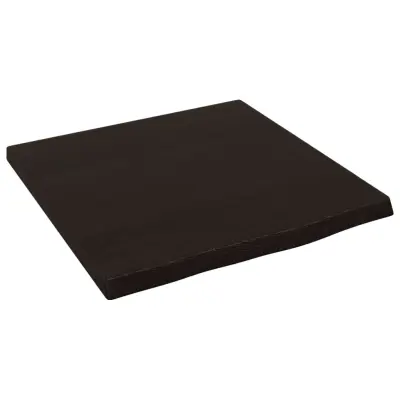 vidaXL Kopalniški pult temno rjav 40x40x(2-4) cm obdelan trden les