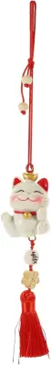 Obesek Lucky Cat Notranjost avtomobila Obesek za ključe Avtomobilski ključ Obesek za ključe mačji zvonec