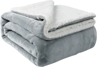 Blanket, lambswool blanket, thickened double layer flannel blanket
