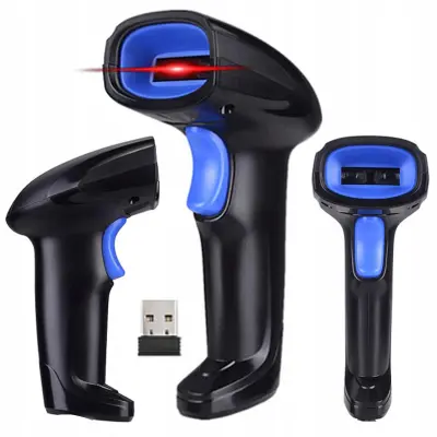 Aku. brezžični ročni USB skener črtne kode EAN 1D do 100m