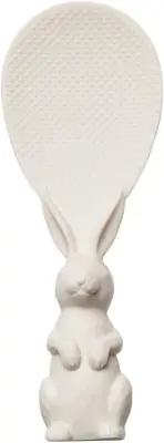 Wheat straw rice spoon, cute little rabbit non-stick rice three-dimensional rice spoon, household high temperature resistant spoon