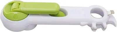 Can Opener, Multifunctional 6-in-1 One-Touch Can Opener Kitchen Tool, ABS Ergonomic Easy to Hang Lightweight Multifunctional Kitchen Opener