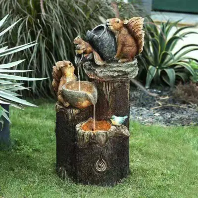 New animal faucet flowing water pool ornaments garden courtyard resin statue