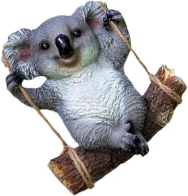 Resin crafts decoration hanging car accessories outdoor Christmas koala pendant flower pot hug car hanging pendant photo props animal pendant swing st
