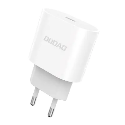 Dudao A8SEU 1x USB-C, PD 20W omrežni polnilnik (bela)