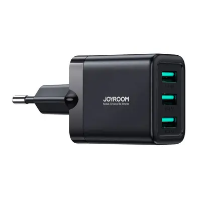Joyroom omrežni polnilec JR-TCN02, 3,4A 3xUSB (črn)