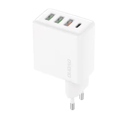 Dudao A5HEU omrežni polnilec 3x USB + USB-C, PD 20W (bela)