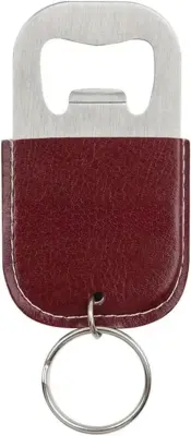 PU Leather Stainless Steel Keychain Can Opener - Unique Beer Bottle Opener Beer Can Opener, Beer Gift for Dad, Man, He, Husband, Boyfriend