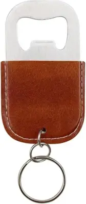 PU Leather Stainless Steel Keychain Can Opener - Unique Beer Bottle Opener Beer Can Opener, Beer Gift for Dad, Man, He, Husband, Boyfriend