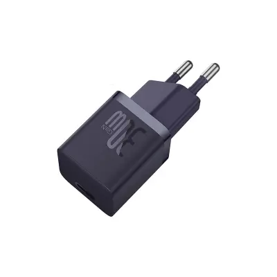 BASEUS  hišni polnilec mini GaN5, 30W, vijola