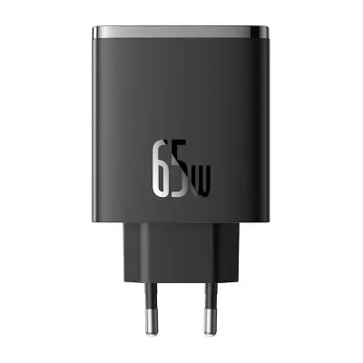 Baseus OS-Cube Pro 2xUSB-C + USB omrežni polnilec, 65 W (črn)