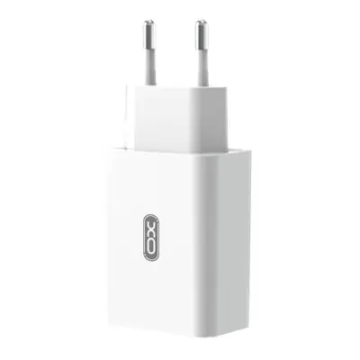 Omrežni polnilnik XO L36, 1x USB, Quick Charge 3.0 (bel)