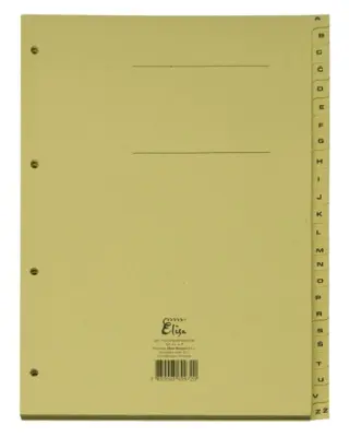 Pregradni karton a-ž a4 elisa