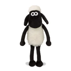 Ovčka Shaun 61173 8-palčna plišasta igračka za crkljanje, črno-bela, 8 palcev, primerna za odrasle in otroke