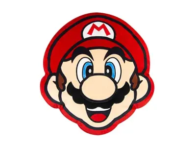 Club Mocchi Mocchi T12423 Mega, Nintendo blago, dodatki za spalnice, Super Mario Blage za dečke in deklice, stare 3 leta, 15 -palčna plišasta igrača,