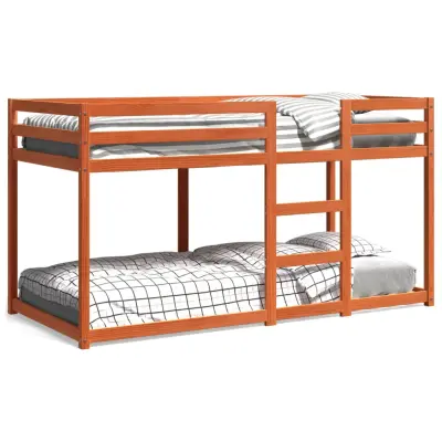 vidaXL Pograd voščeno rjav 75x190 cm trdna borovina