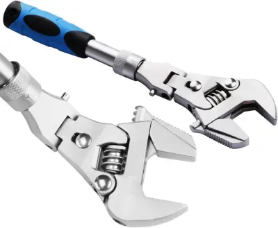 Wrench telescopic folding movable shaking head ratchet hydraulic bathroom wrench air conditioner five-in-one