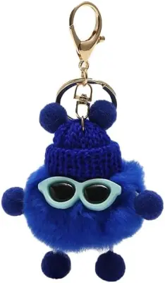 Kawaii plush briquette pendant cute car keychain, wallet pendant women's bag keychain