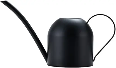 Stainless steel long spout black watering kettle household shower kettle curved mouth watering gardening tools