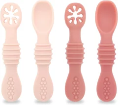Baby learning eating training spoon silicone sticky spoon children's sticky spoon soup spoon baby silicone spoon fork complementary food tableware