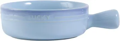 Ceramic soup bowl with handle, single ramen bowl for 1 person, small pho bowl, round baking pan oven safe green
