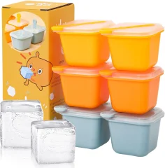 Sauce Box for Frozen Baby Food Storage, Suitable for Lunch Boxes, BPA Free Homemade Ice Cream Popsicle Molds