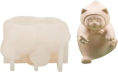 Cute pet silicone popsicle mold household ice cream character plaster mold