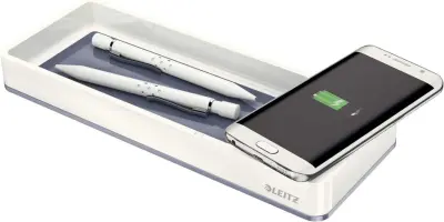 Namizni organizator leitz wow s polnilcem za telefon siv 5365-10-01