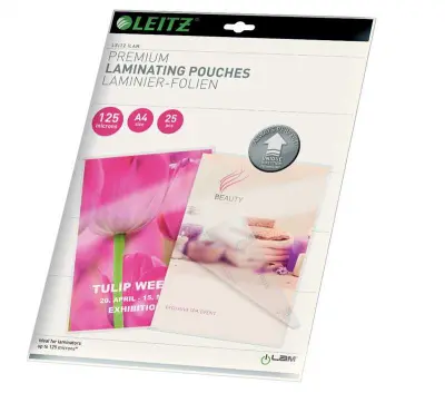 Žepki za plastificiranje leitz a4 125mic s smernimi puščicami 1/25 74820000