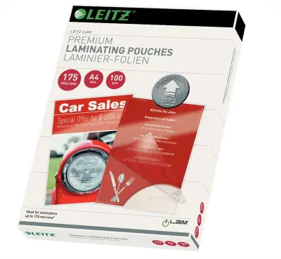 Žepki za plastificiranje leitz a4 175mic s smernimi puščicami 1/100 74830000