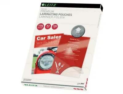Žepki za plastificiranje leitz a3 175mic s smernimi puščicami 1/100 74900000