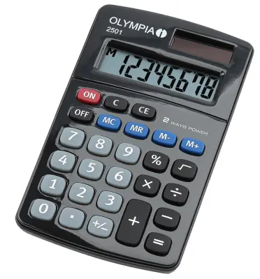 Kalkulator olympia 8-mestni 2501 62x104x10mm