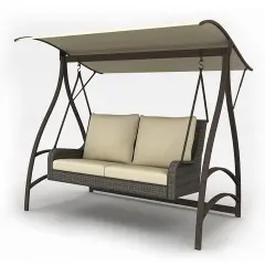 Gugalnica vrtna ratan 166x130x170cm