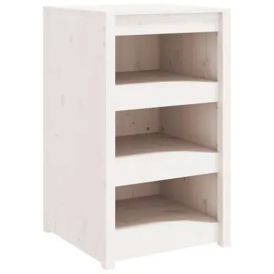 vidaXL Zunanja kuhinjska omarica bela 55x55x92 cm trdna borovina