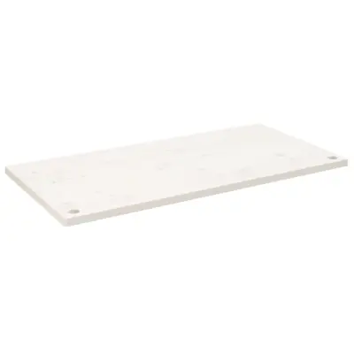 vidaXL Mizna plošča bela 110x60x2,5 cm trdna borovina