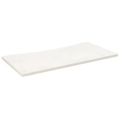 vidaXL Mizna plošča bela 110x60x2,5 cm trdna borovina