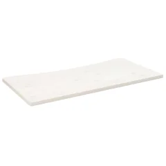 vidaXL Mizna plošča bela 110x60x2,5 cm trdna borovina
