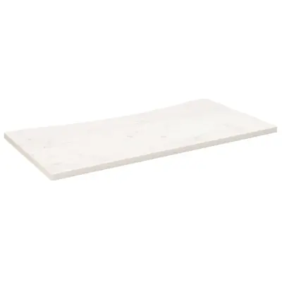 vidaXL Mizna plošča bela 100x50x2,5 cm trdna borovina