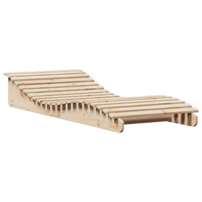 vidaXL Ležalnik 205x80x31,5 cm trdna borovina