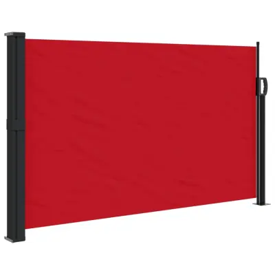 vidaXL Zložljiva stranska tenda rdeča 120x600 cm