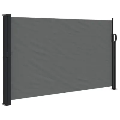 vidaXL Zložljiva stranska tenda antracitna 117x300 cm
