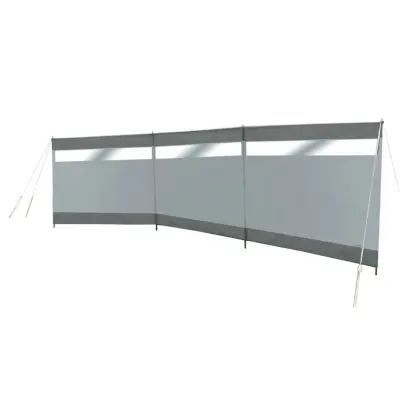 Bo-Camp Vetrobran z oknom Dennis 500x140 cm siv