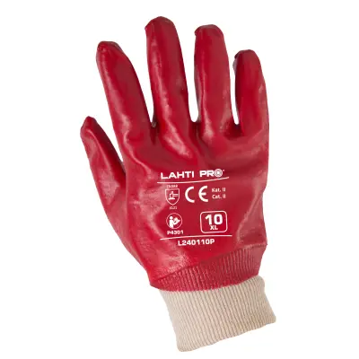 ROKAVICE XL PVC RDEČE