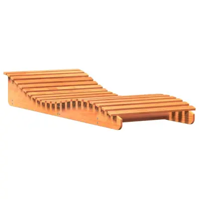 vidaXL Ležalnik voščeno rjav 205x80x31,5 cm trdna borovina