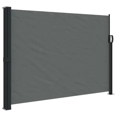 vidaXL Zložljiva stranska tenda antracitna 140x600 cm