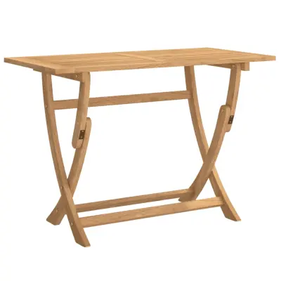 vidaXL Zložljiva vrtna miza 110x55x75 cm trden akacijev les
