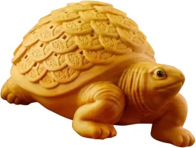 Leseni okraski za želve Kitajski Feng Shui okraski Moška darila Moška rojstnodnevna darila Darila za zajce Leseni rezbarski okraski Moška darila Namiz