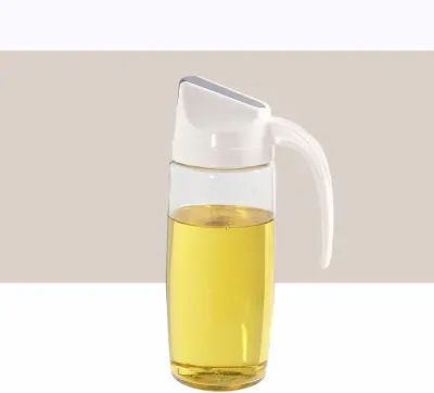 Steklena steklenica za olje, večfunkcijska avtomatska posoda za odpiranje in zapiranje, kuhinjska steklenica za olje, ki ne pušča