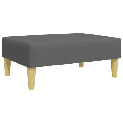 vidaXL Stolček za noge temno siv 77x55x31 cm blago