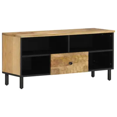vidaXL TV omarica 100x33x46 cm trden mangov les